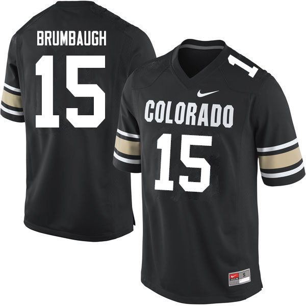 Men #15 Legend Brumbaugh Colorado Buffaloes College Football Jerseys Sale-Home Black